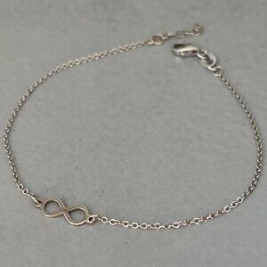Infinity Bracelet 14K White Gold